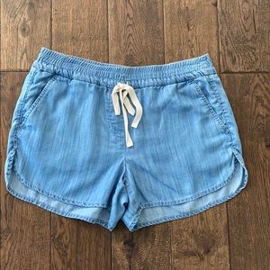 LOFT Chambray Denim “Running” Shorts